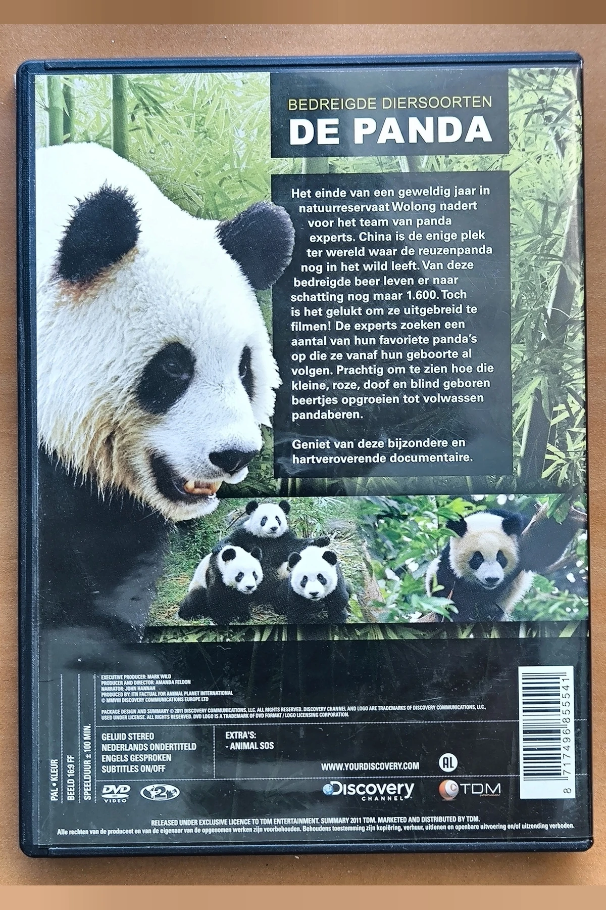 Discovery: Bedreigde Diersoorten: De Panda - Achterkant