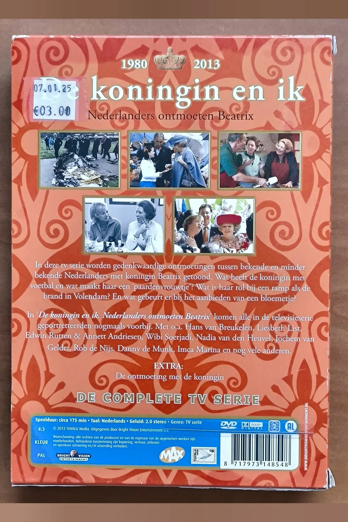 De koningin en ik Nederlanders ontmoeten Beatrix 3 DVD - Achterkant