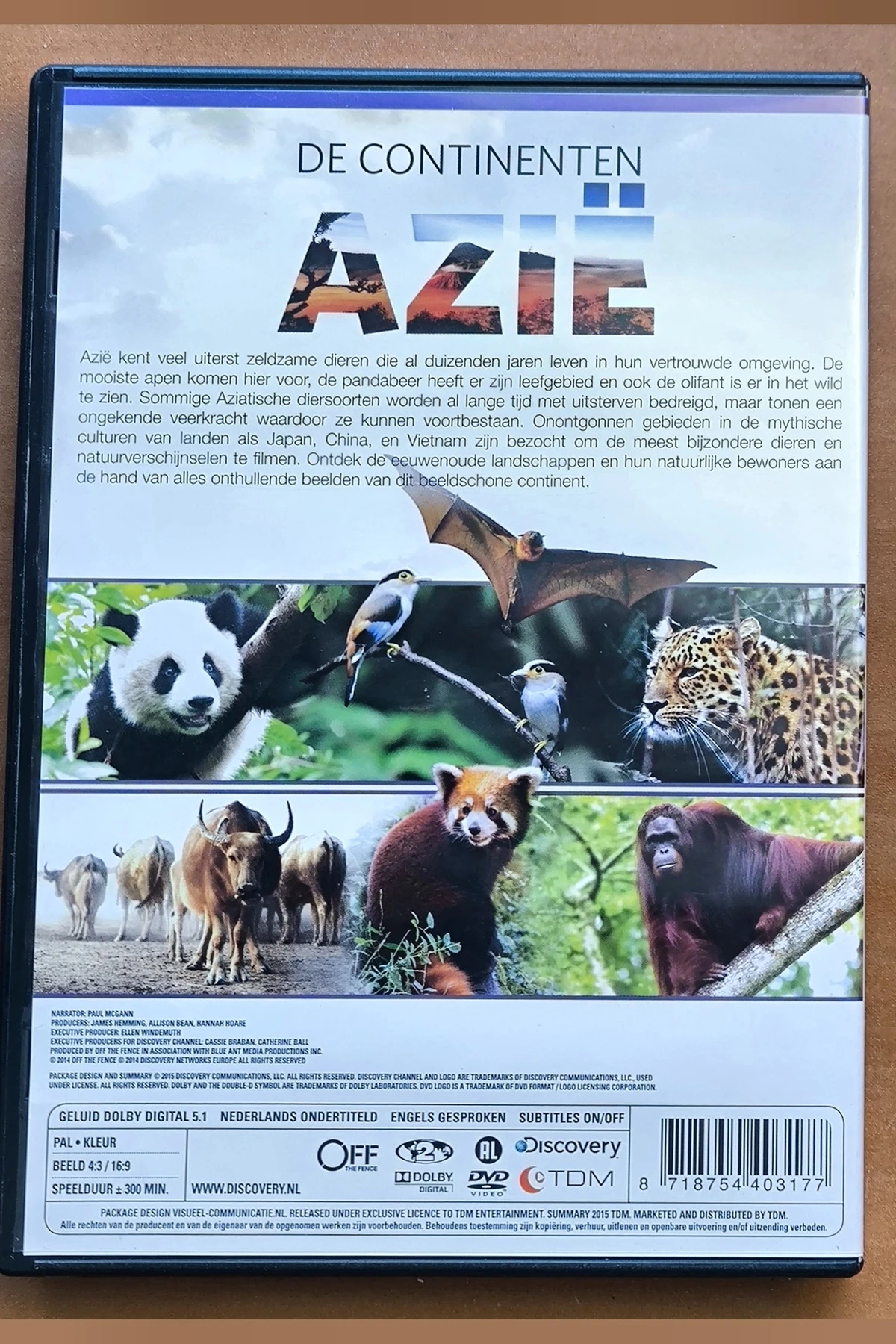 De Continenten: Azie - Achterkant