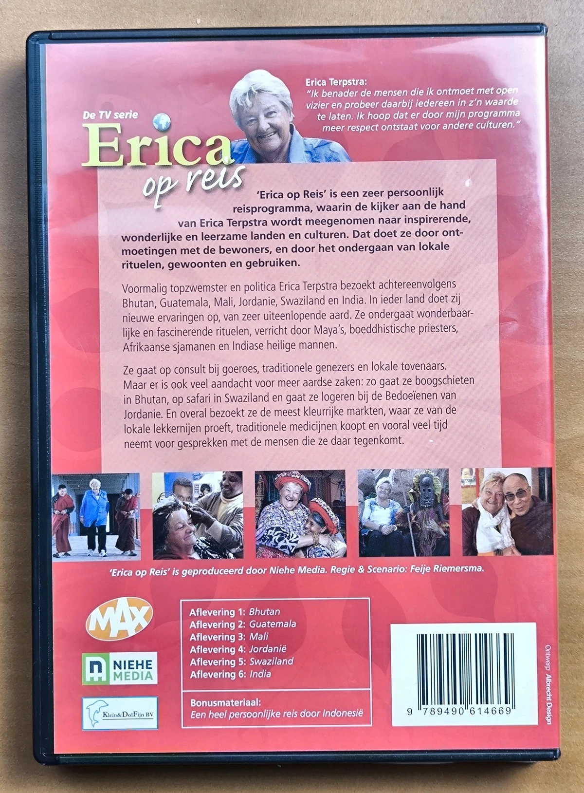 Erica Op Reis: Seizoen 1 - Achterkant