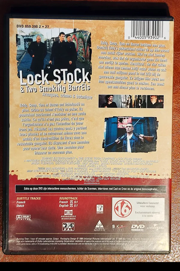 Lock, Stock and Two Smoking Barrels – achterkant