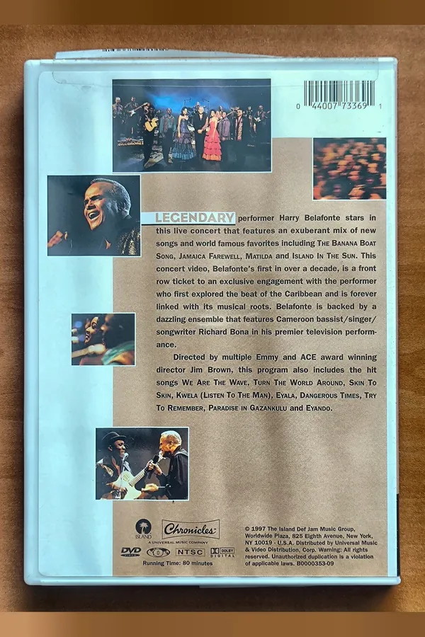 Harry Belafonte: Evening With Harry Belafonte And Friends – achterkant