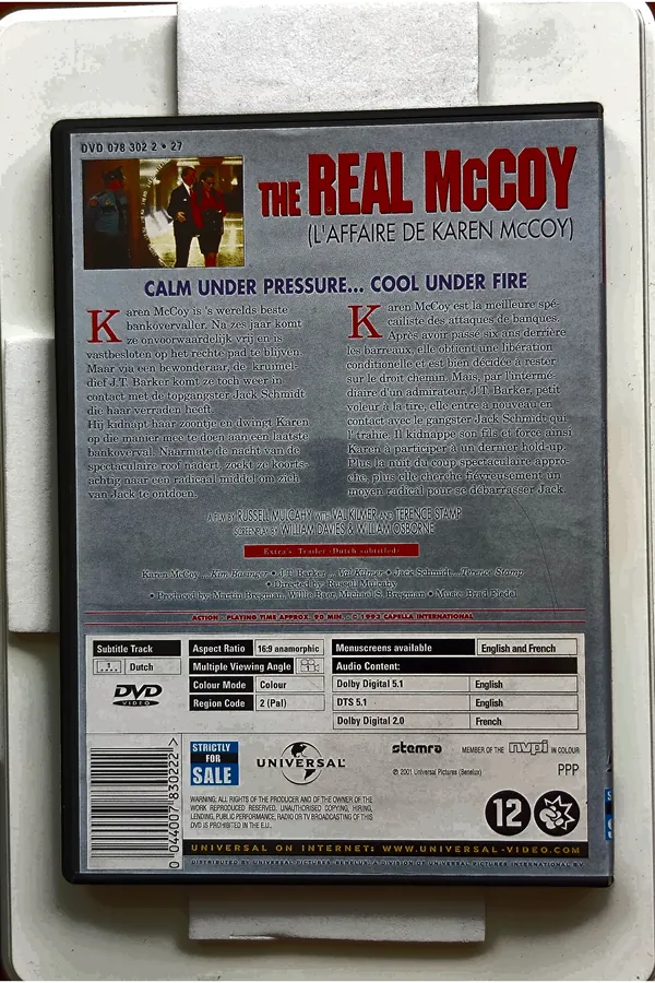 The Real McCoy – achterkant
