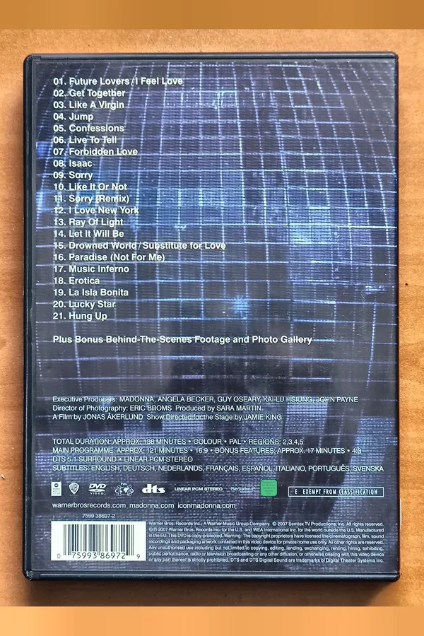 Madonna: The Confessions Tour Live from London – achterkant