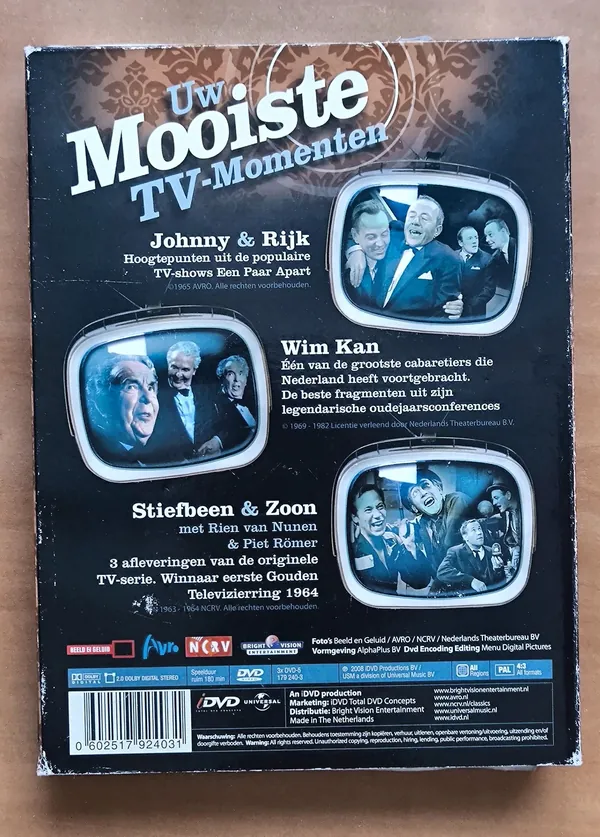 Uw Mooiste TV-Momenten Johnny & Rijk Wim Kan Stiefbeen & Zoon – achterkant