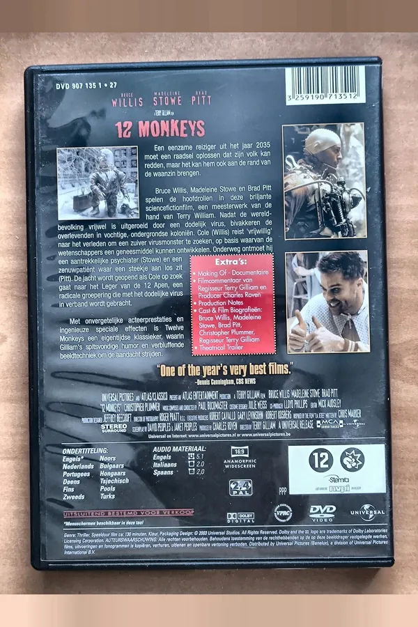 12 Monkeys – achterkant