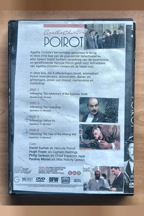 Agatha Christie's Poirot: Yellow Iris / The Case Of The Missing Will – achterkant