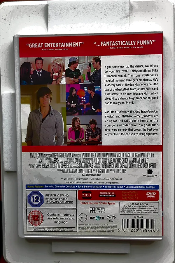 17 Again – achterkant