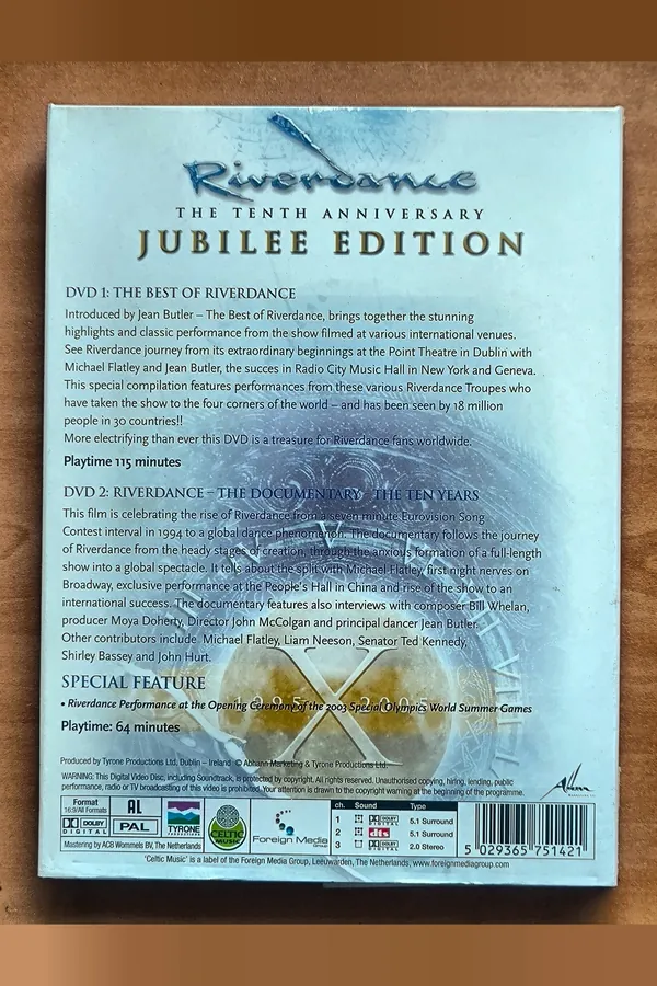 Riverdance: The 10th Anniversary Jubilee Edition – achterkant