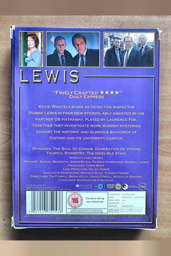 Lewis: Series 6 – achterkant