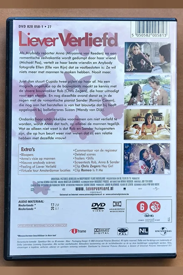 Liever verliefd – achterkant