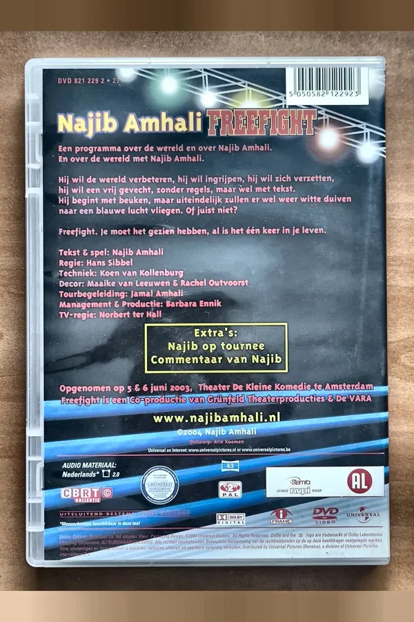 Najib Amhali: Freefight – achterkant