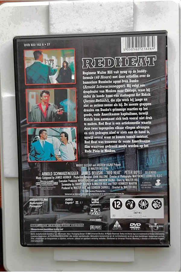 Red Heat – achterkant