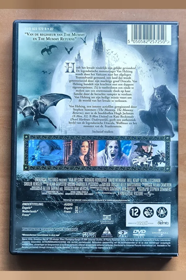 Van Helsing – achterkant
