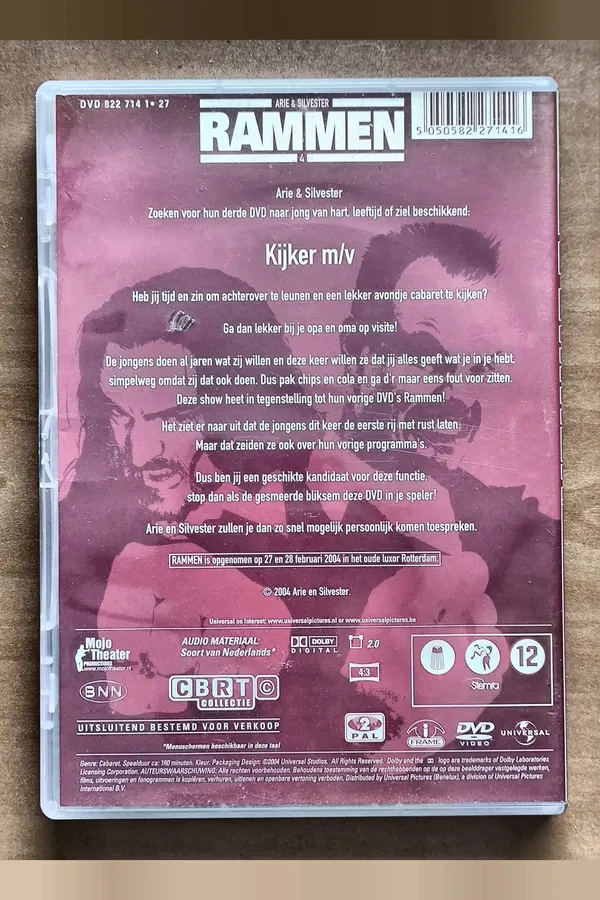 Arie & Silvester: Rammen – achterkant