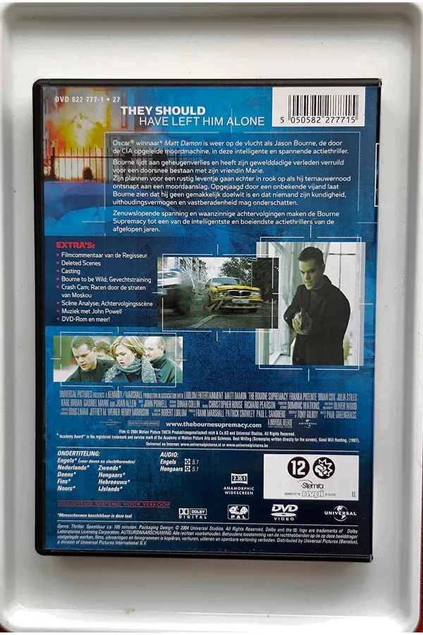 The Bourne Supremacy – achterkant