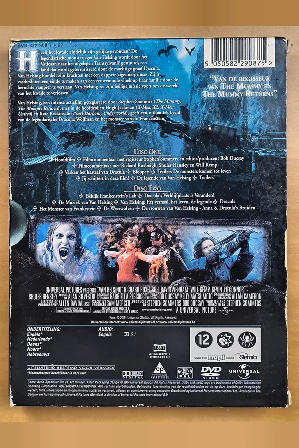 Van Helsing – achterkant