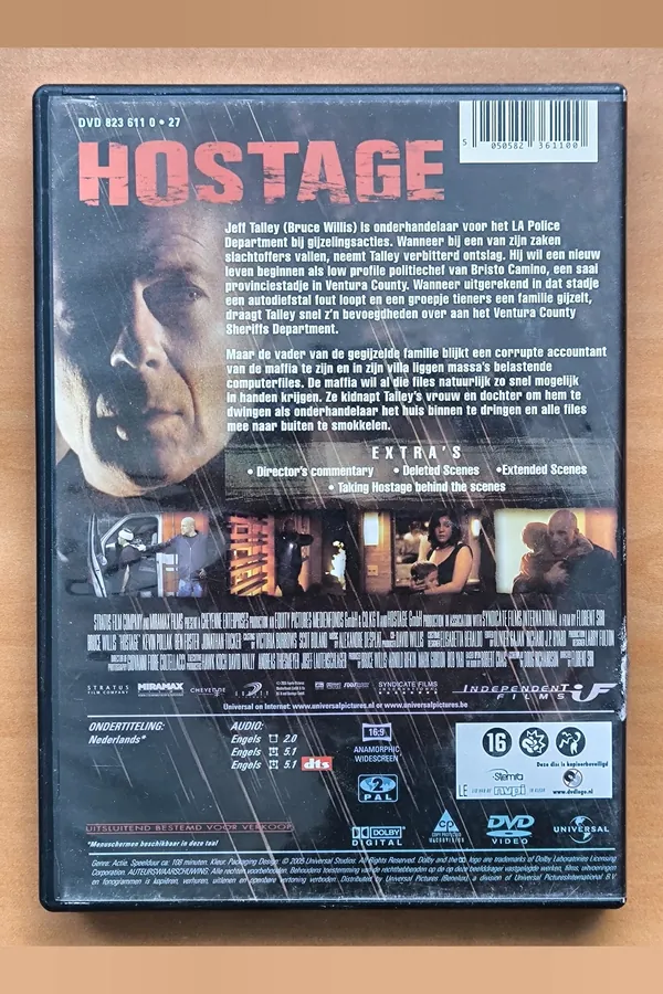 Hostage – achterkant