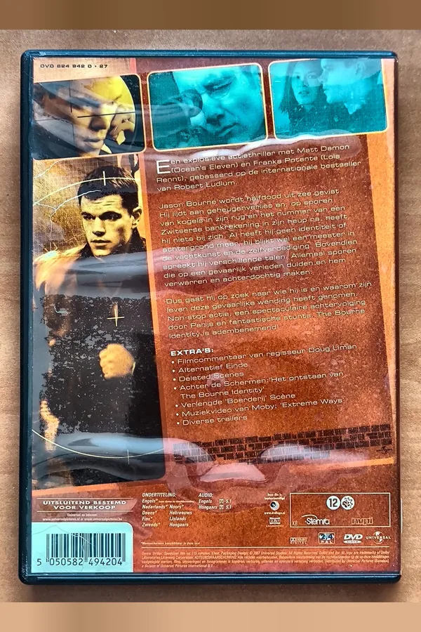 The Bourne Identity – achterkant