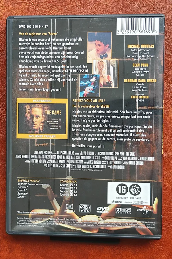 The Game – achterkant