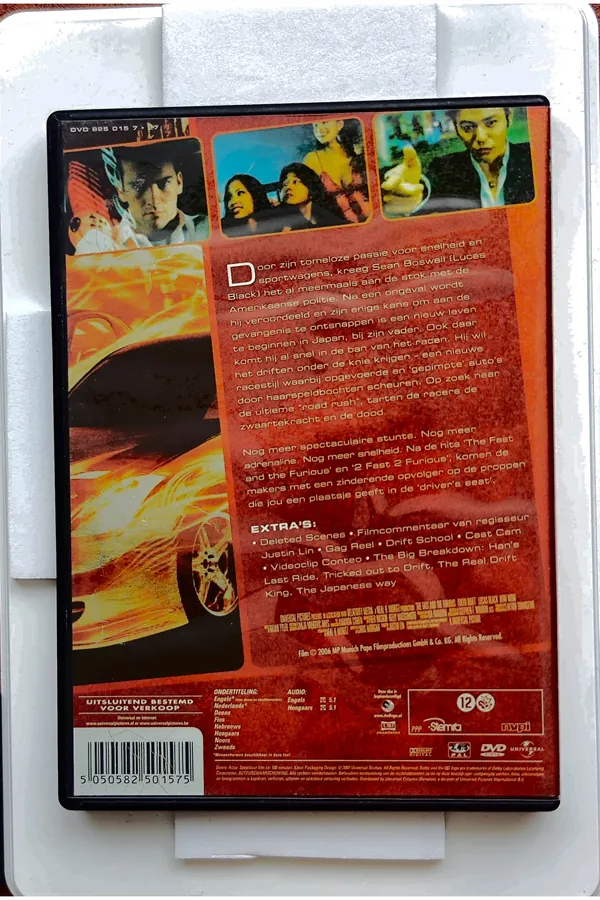 The Fast and the Furious: Tokyo Drift – achterkant