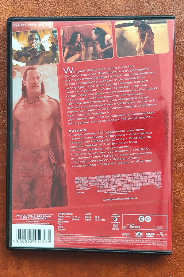 The Scorpion King – achterkant