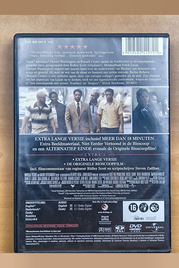American Gangster – achterkant
