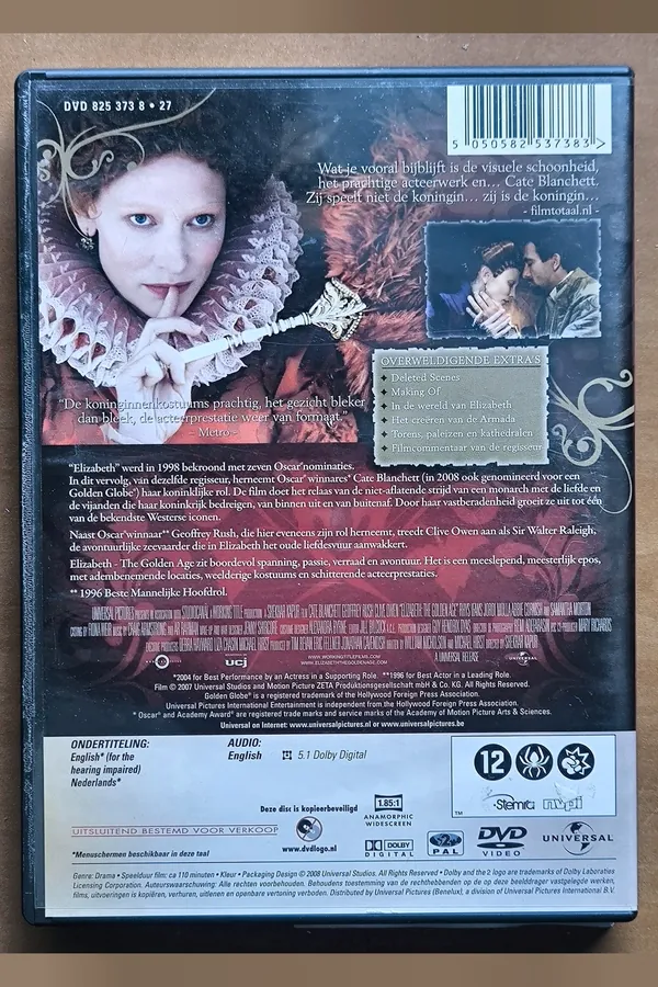 Elizabeth: The Golden Age – achterkant