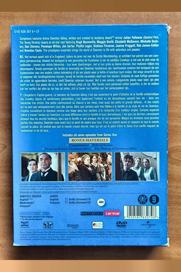 Downton Abbey: Season 1 – achterkant