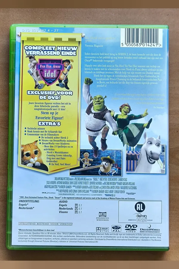 Shrek 2 – achterkant