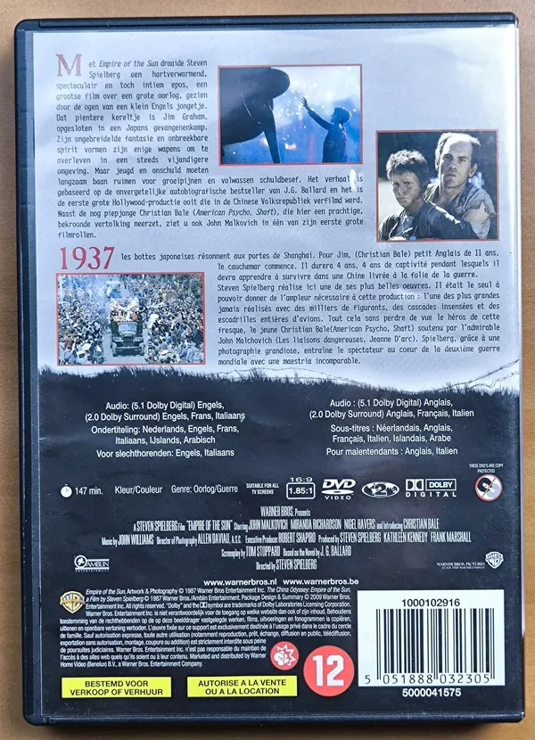 Empire of the Sun – achterkant