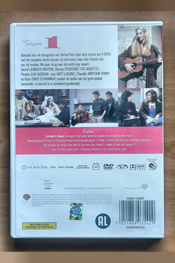 Friends: Season 1 – achterkant