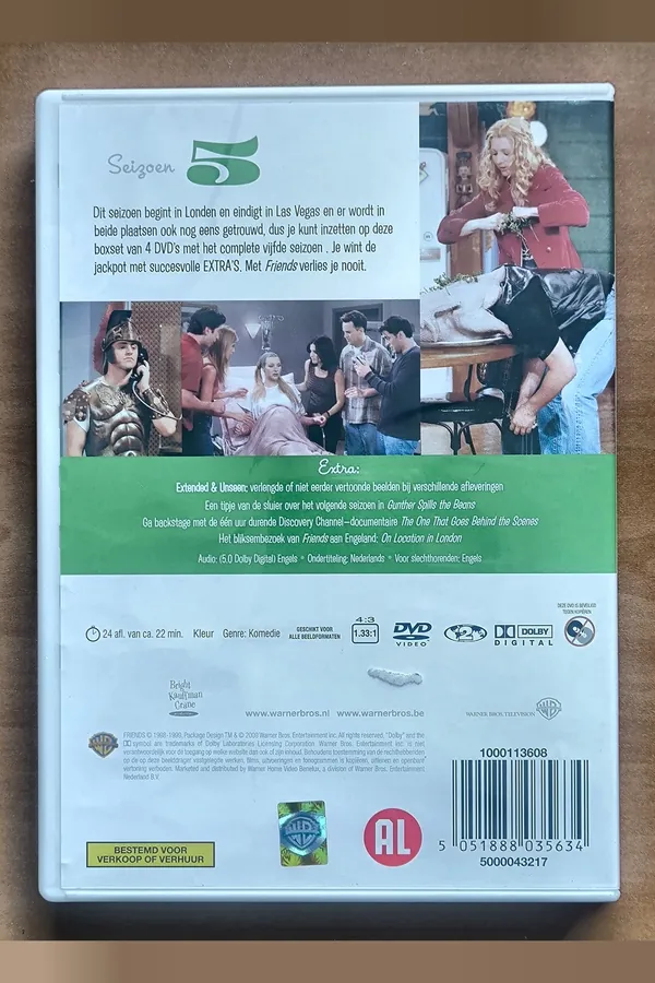 Friends: Season 5 – achterkant