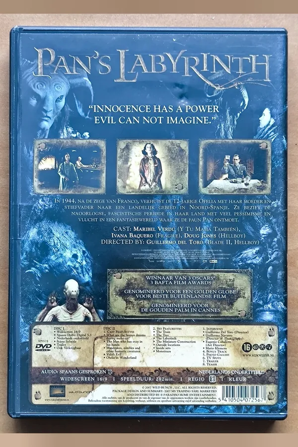 Pan's Labyrinth – achterkant