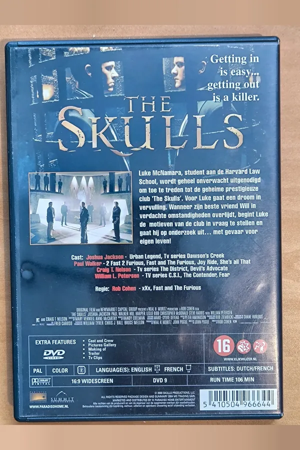 The Skulls – achterkant