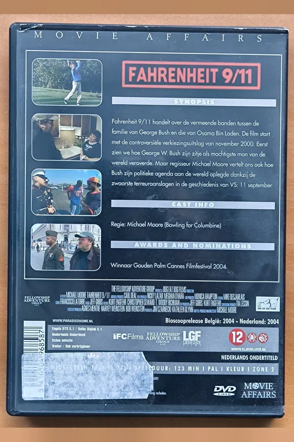 Fahrenheit 9/11 – achterkant