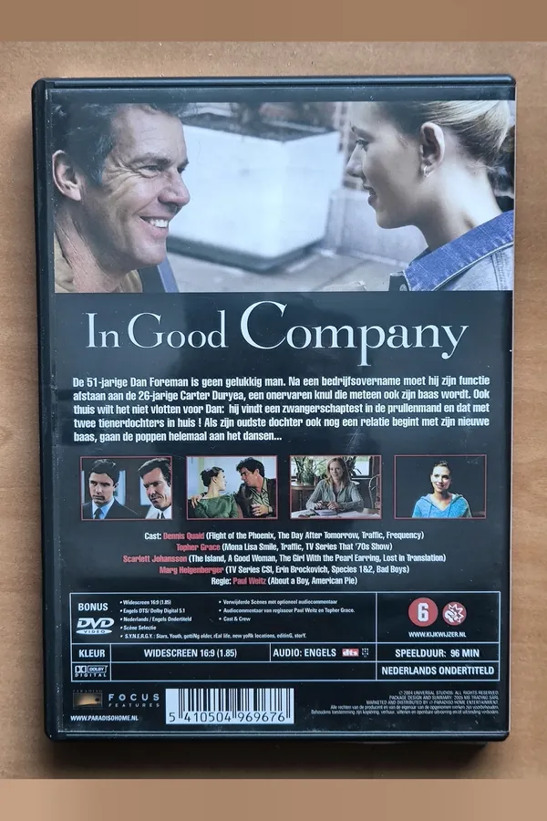 In Good Company – achterkant