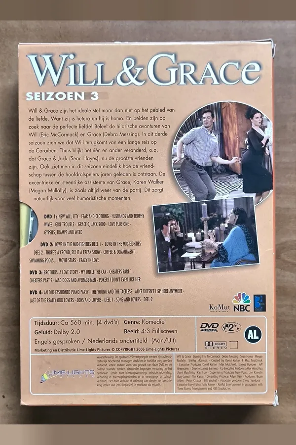 Will & Grace: Season 3 – achterkant