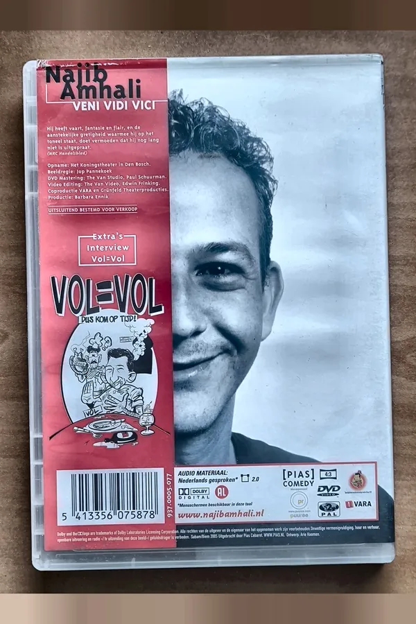 Najib Amhali: Veni Vidi Vici – achterkant
