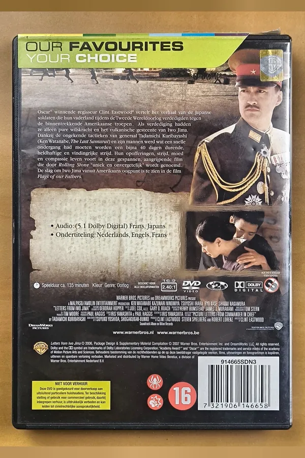 Letters from Iwo Jima – achterkant