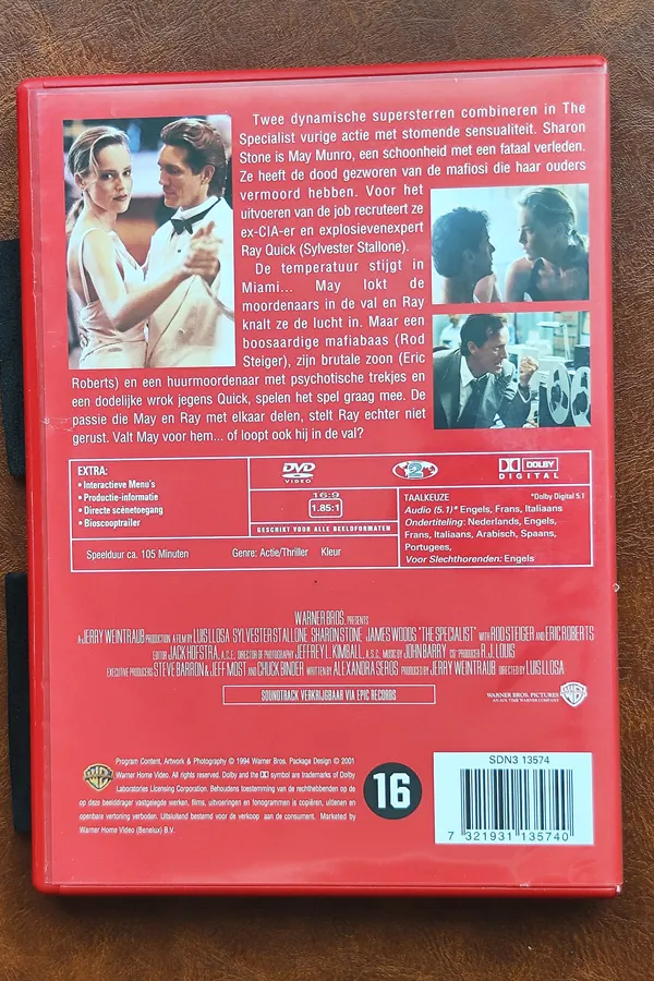 The Specialist – achterkant
