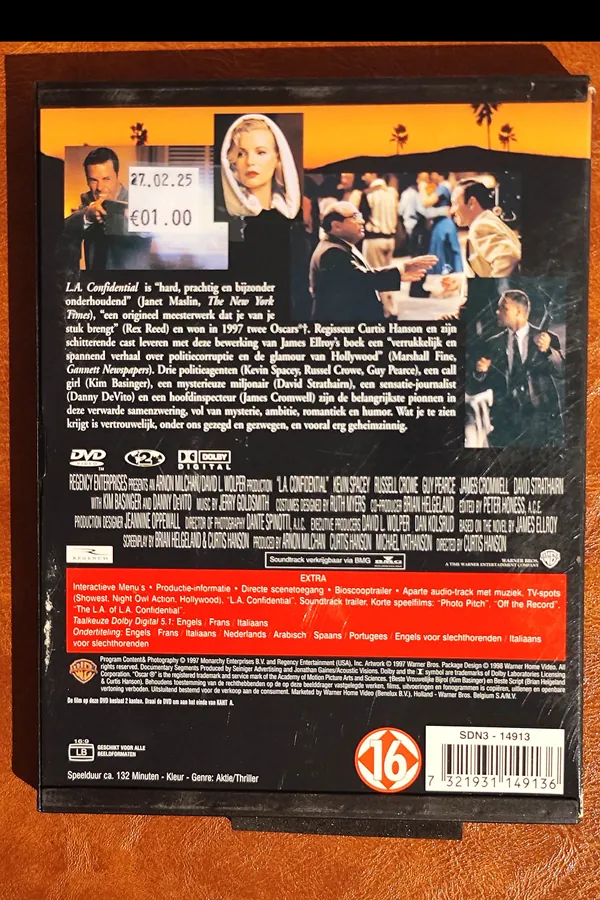 L.A. Confidential – achterkant