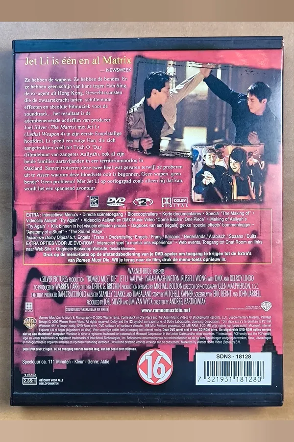 Romeo Must Die – achterkant