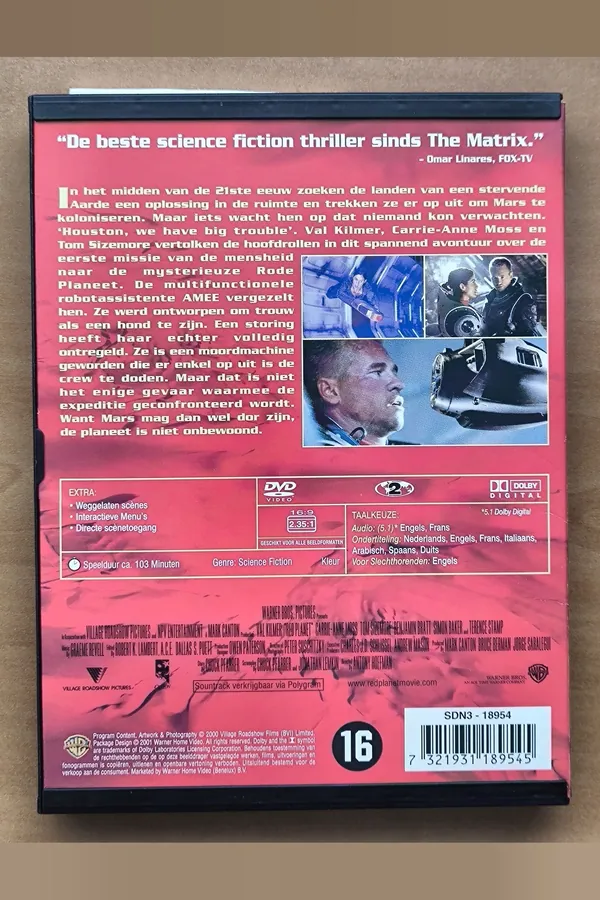 Red Planet – achterkant