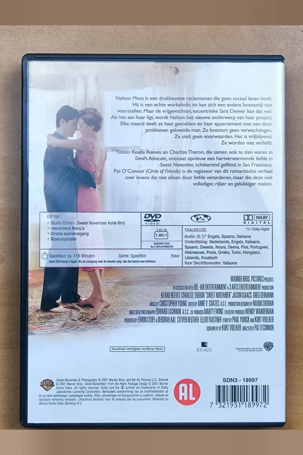 Sweet November – achterkant