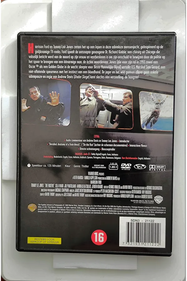 The Fugitive – achterkant