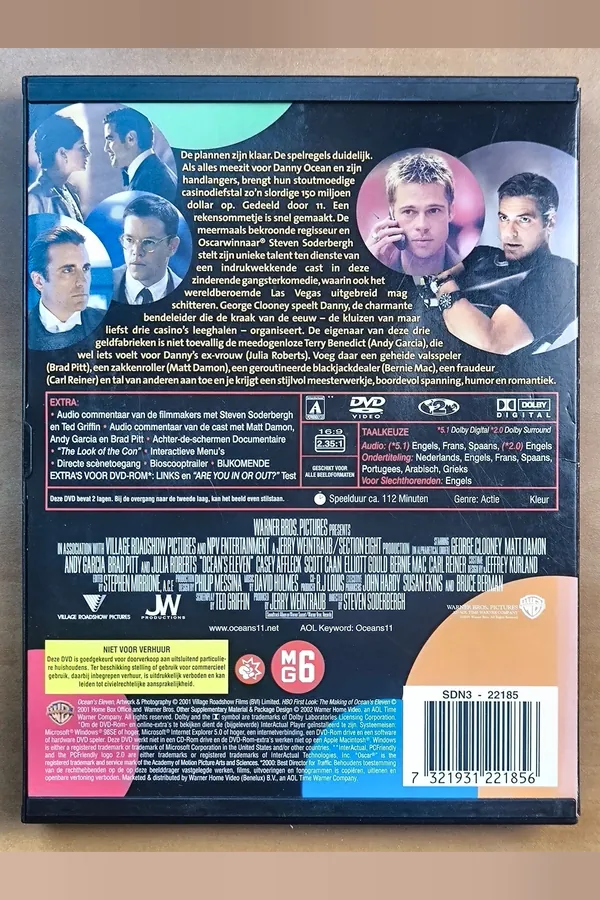 Ocean's Eleven – achterkant
