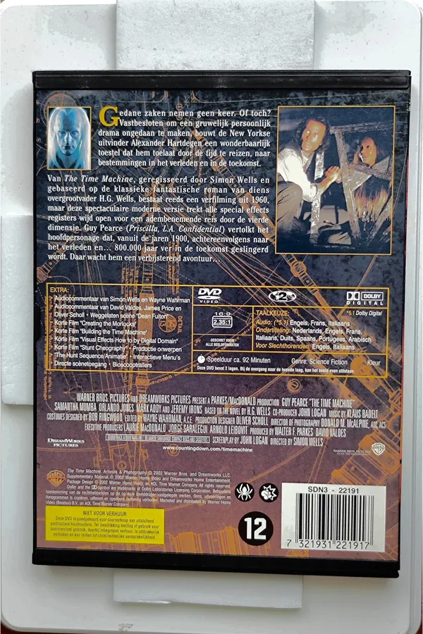 The Time Machine – achterkant