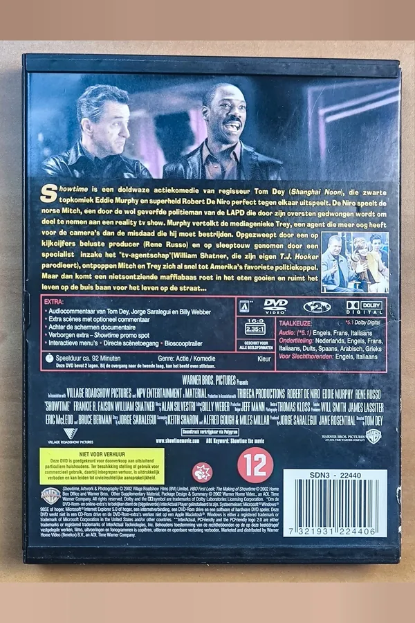 Showtime – achterkant