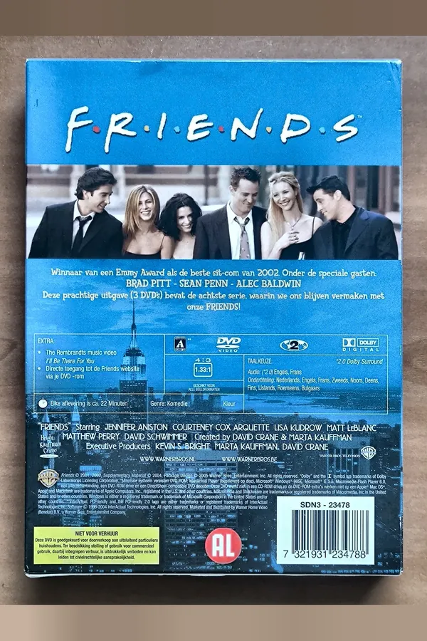 Friends: Season 8 – achterkant